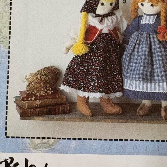 Simplicity 7087 Crafts Sewing Pattern For 18" Dolls & Outfits One Size Vintage - Picture 2 of 3